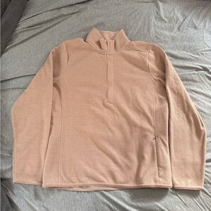 Under Armour Quarter-Zip Sweater Pullover - Blush Pink